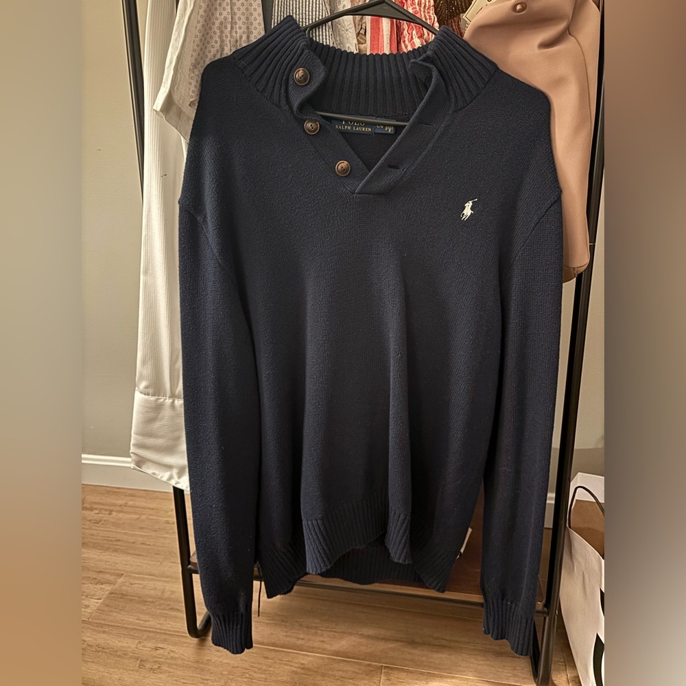 Ralph Lauren Men's Navy Sweater